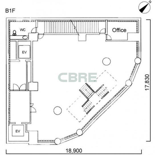 地下1階 平面図