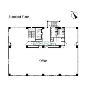 2階〜7階 平面図