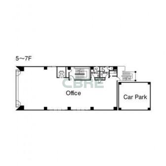 5階〜7階 平面図