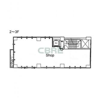 2階〜3階 平面図