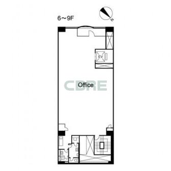 6階〜9階 平面図