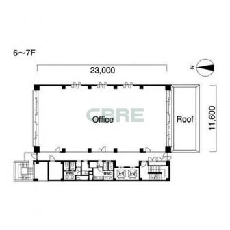 6階〜7階 平面図