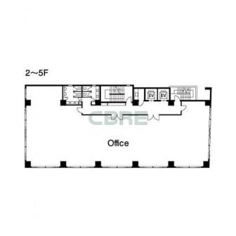 2階〜5階 平面図