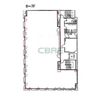 6階〜7階 平面図