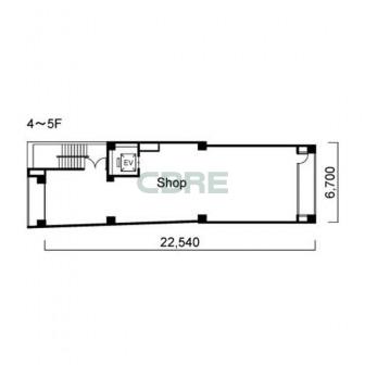 4階〜5階 平面図