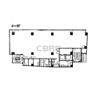 4階〜6階 平面図
