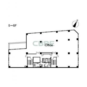 5階〜6階 平面図