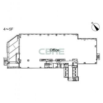 4階〜5階 平面図
