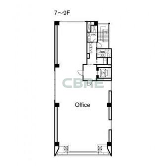 7階〜9階 平面図