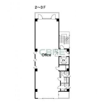 2階〜3階 平面図