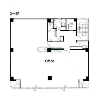 2階〜5階 平面図