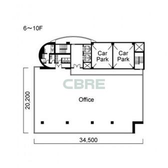 6階〜10階 平面図