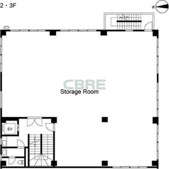 2階〜3階 平面図