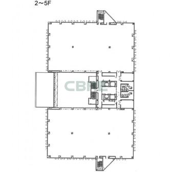 2階〜5階 平面図