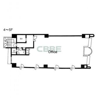 4階〜5階 平面図