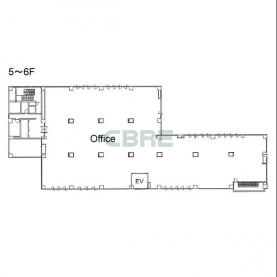 5階〜6階 平面図