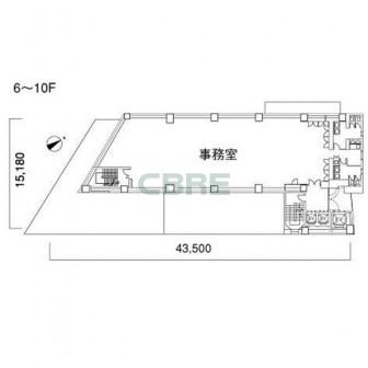 6階〜10階 平面図