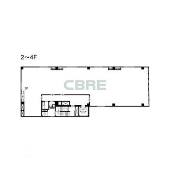 2階〜4階 平面図