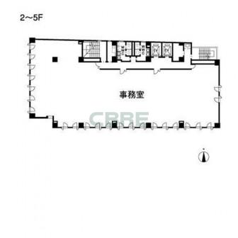 2階〜5階 平面図