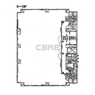 9階〜10階 平面図