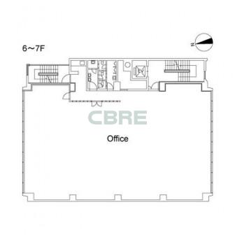 6階〜8階 平面図