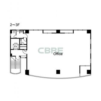 2階〜3階 平面図