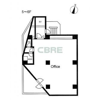 5階〜6階 平面図