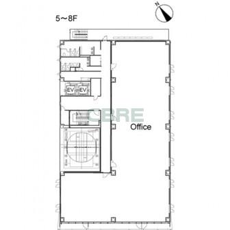 5階〜8階 平面図