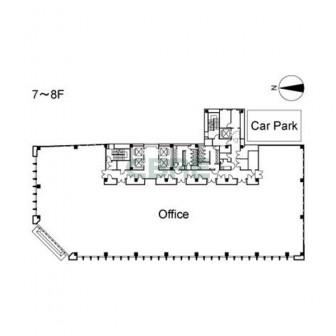 7階〜8階 平面図