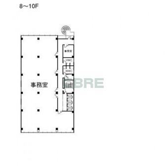 8階〜10階 平面図