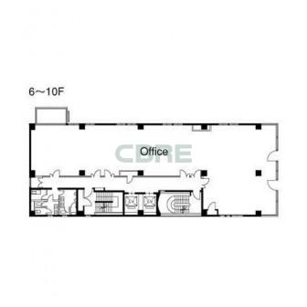 6階〜10階 平面図