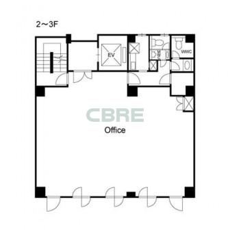 2階〜3階 平面図