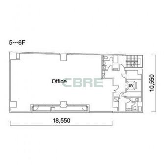 5階〜6階 平面図