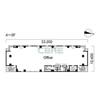 4階〜5階 平面図