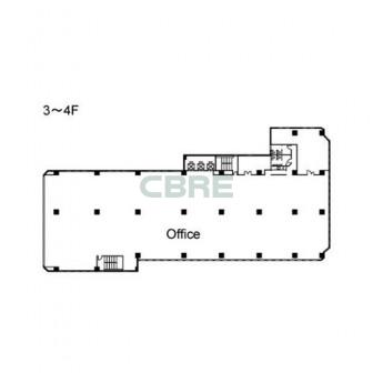 3階〜4階 平面図
