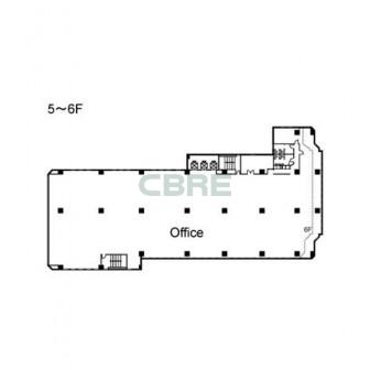 5階〜6階 平面図