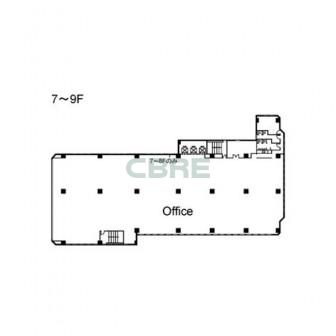 7階〜9階 平面図
