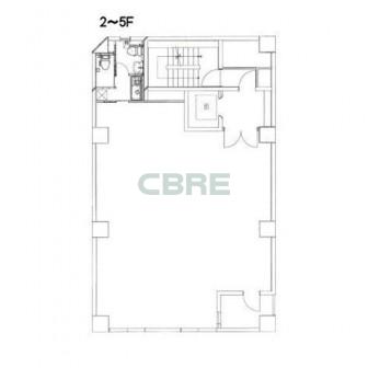 2階〜5階 平面図