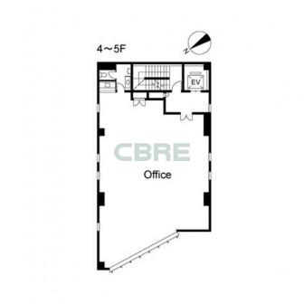 4階〜5階 平面図