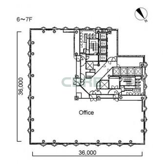 6階〜7階 平面図
