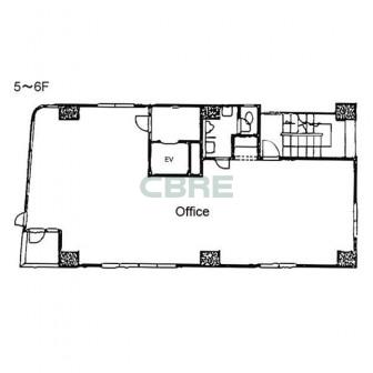 5階〜6階 平面図
