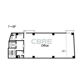 7階〜8階 平面図