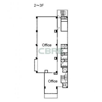 2階〜3階 平面図