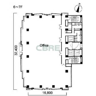 6階〜7階 平面図