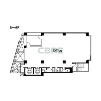 5階〜6階 平面図