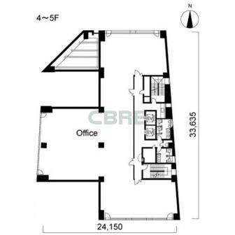 4階〜5階 平面図