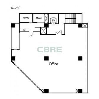 4階〜5階 平面図