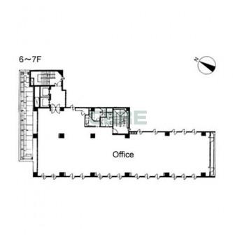 6階〜7階 平面図