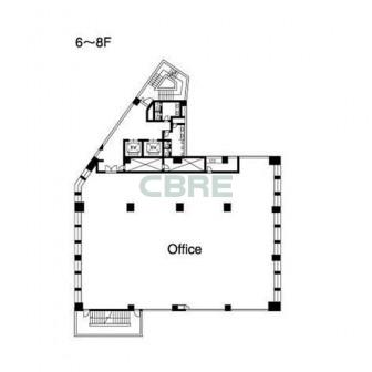 6階〜8階 平面図
