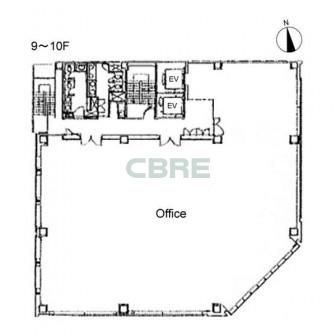 9階〜10階 平面図